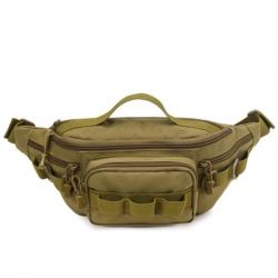 Sac Banane Militaire Multifonctionnel Système Tactique Molle Chasse Pêche Randonnée Kaki