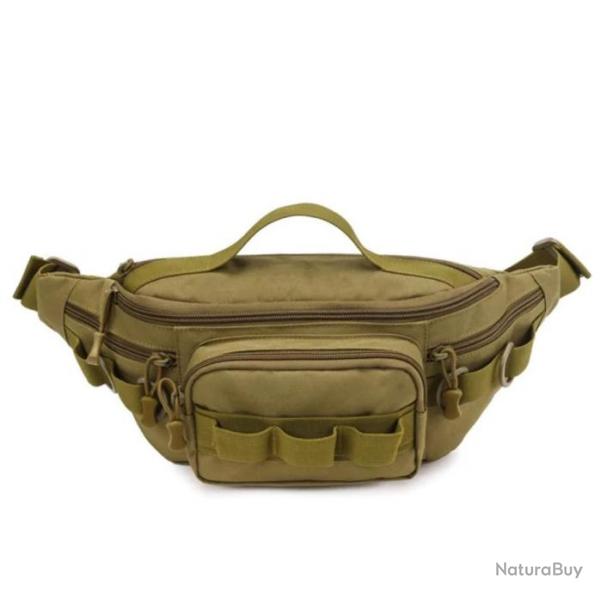 Sac Banane Militaire Multifonctionnel Systme Tactique Molle Chasse Pche Randonne Kaki