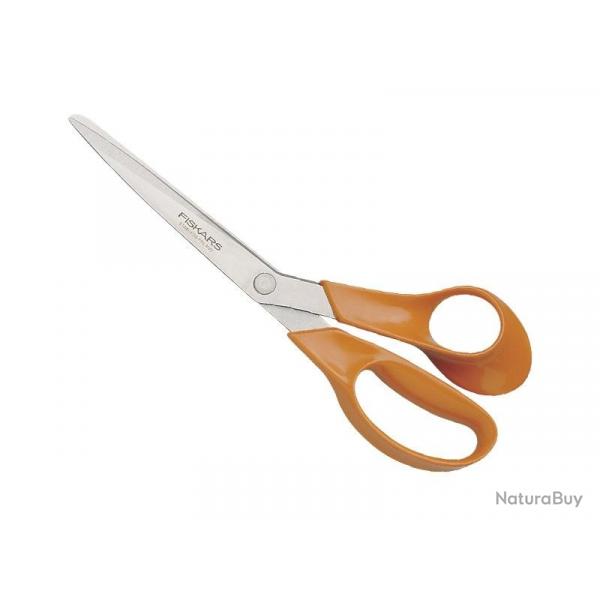 BEL1420 CISEAUX FISKARS UNIVERSELS ORANGE 21CM INOX NEUF