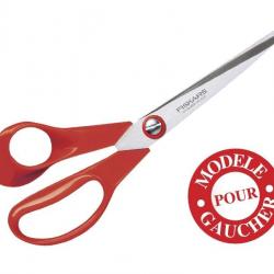 BEL1421 CISEAUX UNIVERSELS FISKARS GAUCHER ROUGE 21CM INOX NEUF