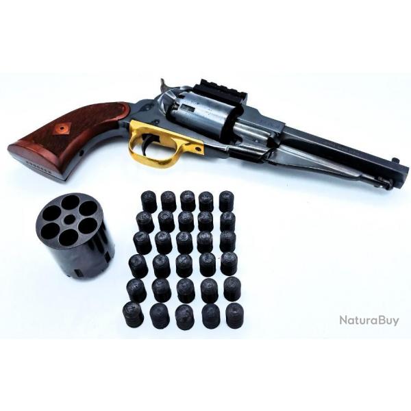 6 Ogives Mini type cal.44 (451) pour tir rduit revolver Poudre noire (1858, 1860, 1851...)