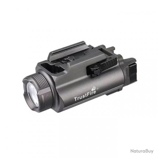 Trustfire GM35 Lampe Tactique 1350 Lumens Type C Rechargeable LED Auto-Dfense Rail Picatinny