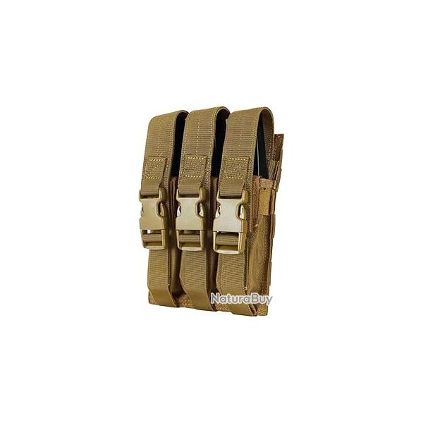 Pochette triple pour chargeur MP5 coyote CONDOR