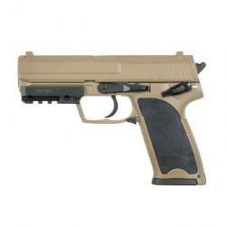 Réplique airsoft CM125S Tan Style USP 45 AEP Lipo Tan Électrique (Cyma)