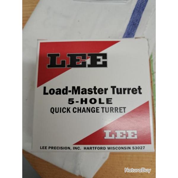 lee load Master turret 5 hole tourelle 5 positions