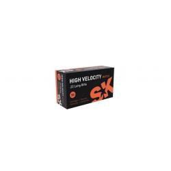 Cartouches SK High Velocity calibre 22LR (boite de 50)