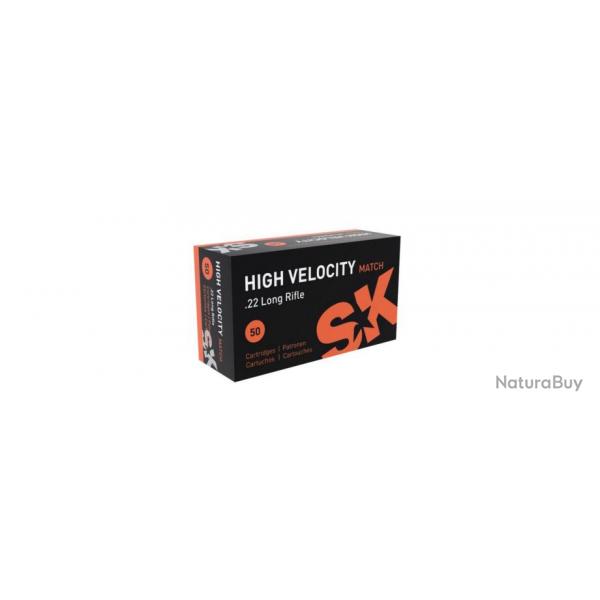 Cartouches SK High Velocity calibre 22LR (boite de 50)