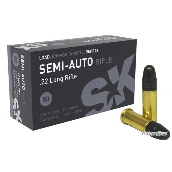 Cartouches 22LR SK Semi-auto (Boite de 50)