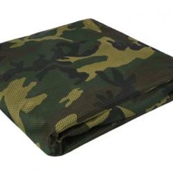 Filet d'Ombrage en Maille 75D - 1,5m x 2m, Couverture d'Auvent Multifonctionnelle Chasse Jardin camo