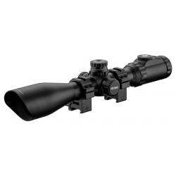 Lunette de tir UTG ACCUSHOT 3-12x44 réticule lumineux Mildot - avec colliers et bonnettes