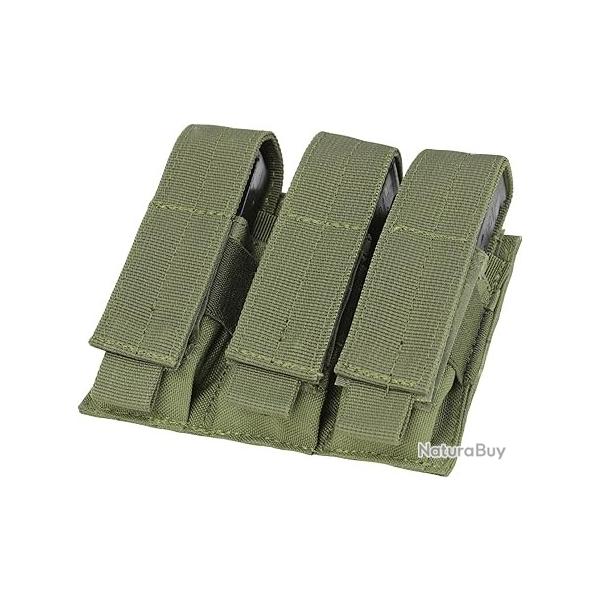 Pochette MOLLE Triple Pistol Mag OD CONDOR