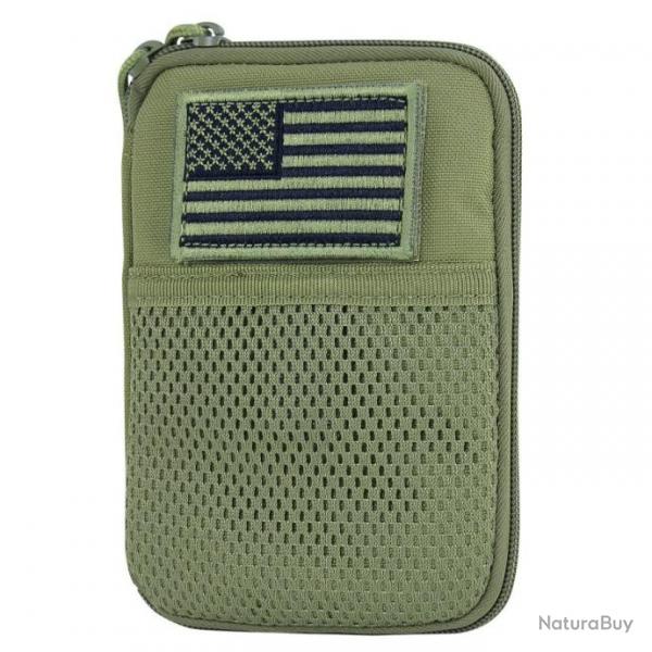 Pochette pouch avec patch drapeau amricain MOLLE OD CONDOR