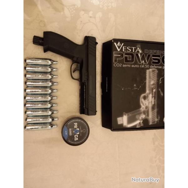 PISTOLET DEFENSE PDW VESTA CALIBRE 50