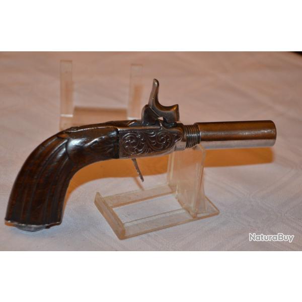 PETIT PISTOLET A COFFRE CANON DEVISSABLE CROSSE VENERIE