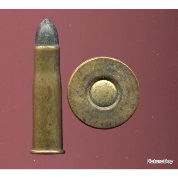 .43 Remington Egyptien - tui laiton base replie type UMC USA - amorce bombe - balle plomb ogivale