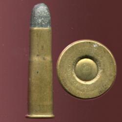 .43 Remington Egyptien - étui laiton à base repliée type UMC USA - balle plomb pointe arrondie