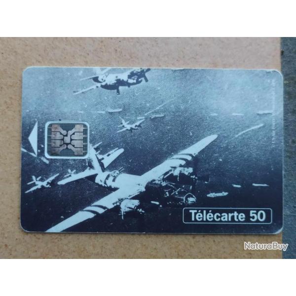 TELECARTE 50 ANS DU D-DAY 1944-1994 MARAUDERS B26 DE L US AIR FORCE  SURVOLANT LE JOUR J 6 JUIN 1944