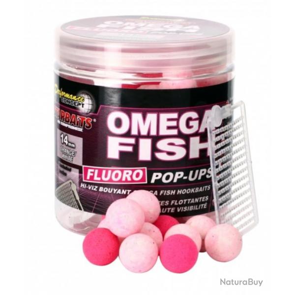 Pop-up starbaits PC Omega Fish Fluo Pop Up 14MM 80GR