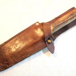 CHANTIER DE JEUNESSE Grand couteau et fourreau CHANTIER - Original Bowie Knife John B. RAND & Co