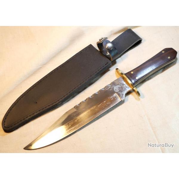 Grand Couteau  type BOWIE - DAVID CROCKETT 1786 1836 rk1823 - EBR24BOW007