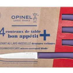 Opinel Coffret 4 couteaux de table Bon Appétit+ Violet