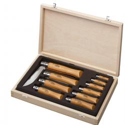 Opinel Collection Vitrine 10 Couteaux Carbone