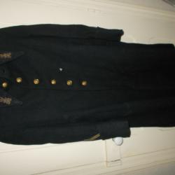 ancienne veste capote artilleur militaire gendarmerie militaria 1939 1945 vetement uniforme linge