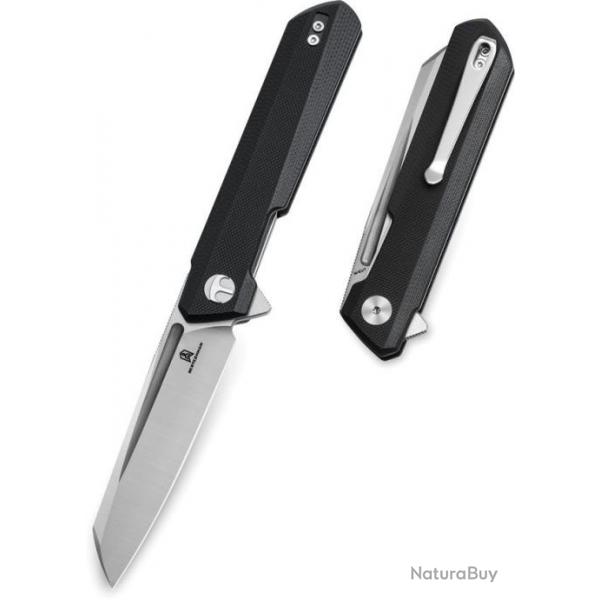 Couteau Bestech Dundee Black Manche G10 Lame Acier CPM-MagnaCut Satin Reverse Tanto IKBS BTKMK09G