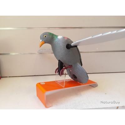Wing Decoy - Leurre Réaliste En Forme De Pigeon Avec Ailes Actives Par Le Vent | Parfait Pour La Chasse, La Décoration De Cour, Les Buissons, Les