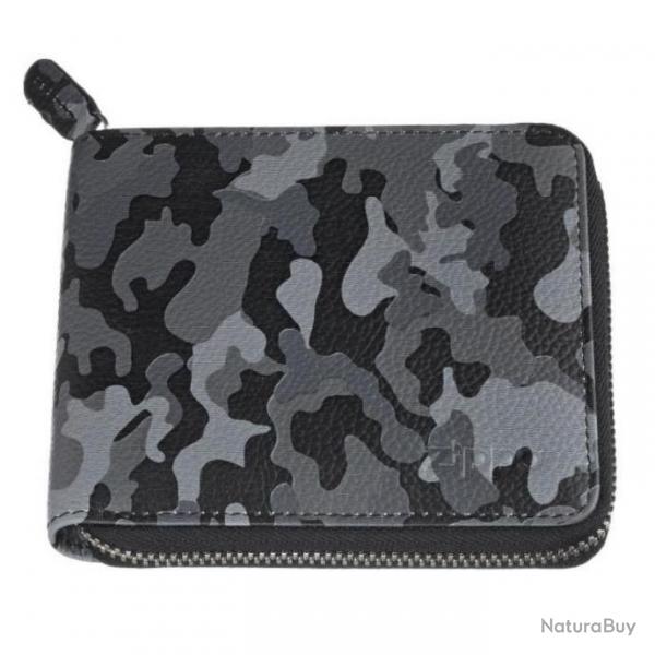 PORTEFEUILLE ZIPPO FERMETURE ZIP CAMO Grey