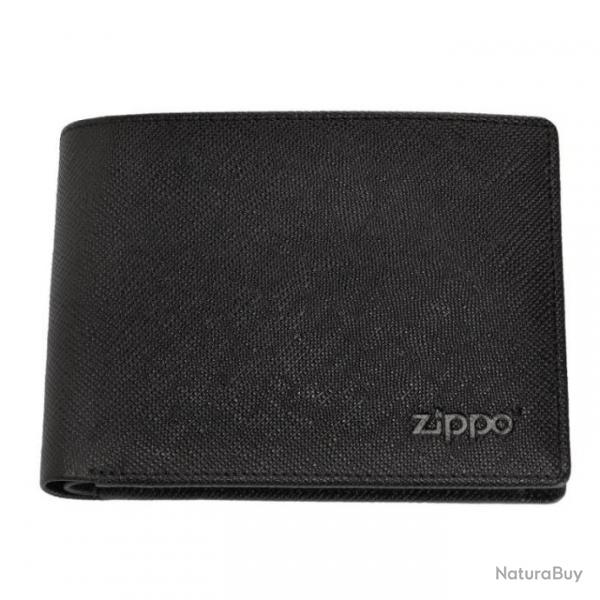 PORTEFEUILLE ZIPPO SAFFIANO Noir