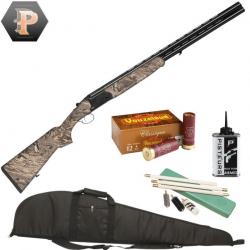 Pack Chasseur ! Fusil superposé Yildiz SPZ SM Camo - Cal. 12/76 + mun + fourreau + nettoyage