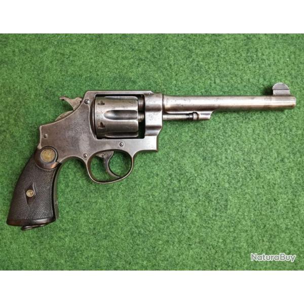 Revolver SMITH & WESSON 1917 Hand ejector 2me model - Calibre 455 Webley + Holster de 1918 (Occasio