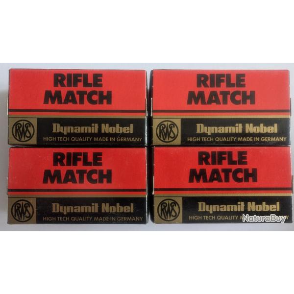 200 cartouches (4x50) .22 LONG RIFLE - RWS "RIFLE MATCH"