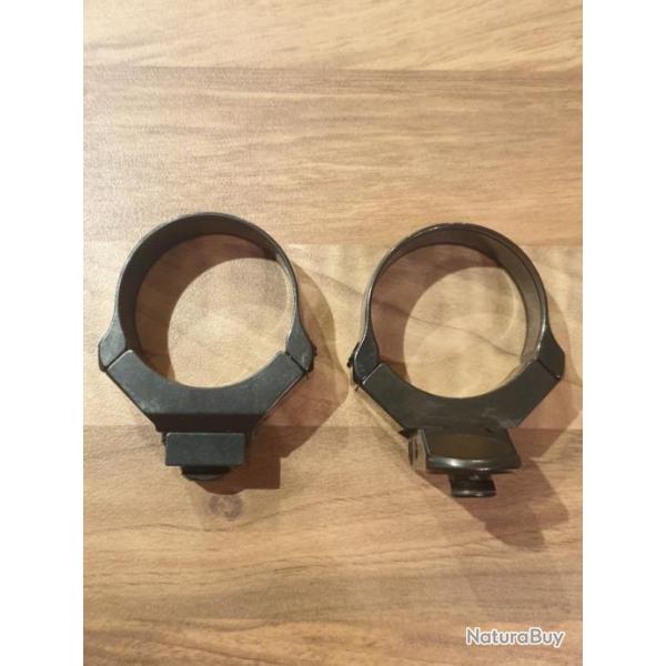 2 Colliers diamtre 40mm pour montage lunette de type swarovski ds5