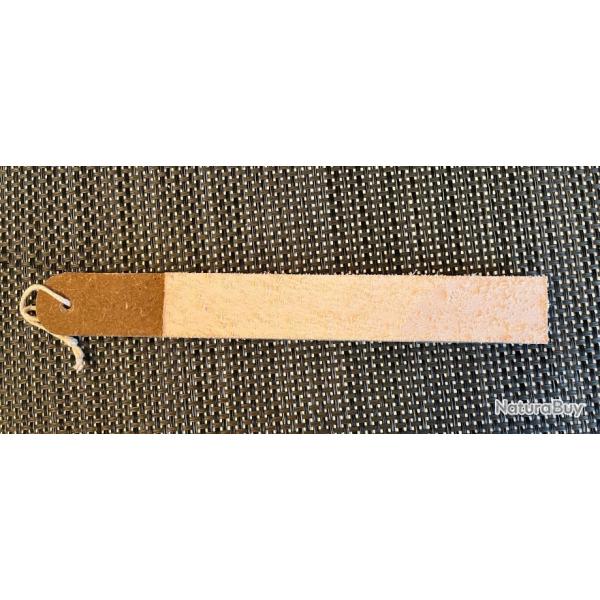 Strop en cuir pour afftage couteau, avec tui.