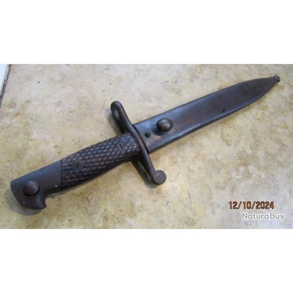 Baonnette machette Espagnole "Bolo" mod 1941 fusil Mauser TB  Lame fourreau au mme n Toldo.