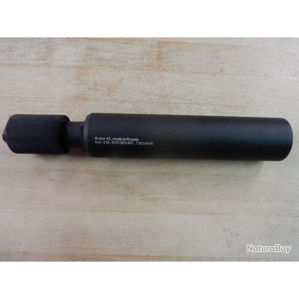 SILENCIEUX ROTOR 43 REF 226 SVD MOUNT 7.62X54R RUSSE OCCASION TRES BON ETAT