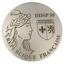 plaque de table police nord DDSP 59