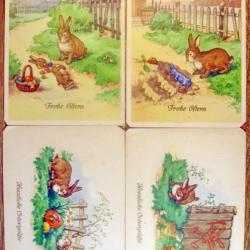 Cartes postales lot de 24 ancienne Allemande - illustré pour enfants 1930-40's