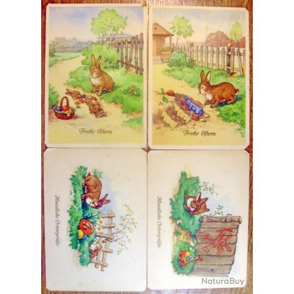 Cartes postales lot de 24 ancienne Allemande - illustr pour enfants 1930-40's