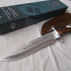 COUTEAU MUELA BOWIE MAGNUM 26 / MANCHE CORNE DE CERF / RARE /CHASSE / BUSHCRAFT KNIFE