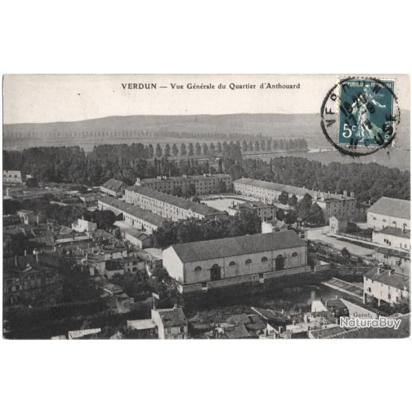 CPA MILITARIA  -  VERDUN  -  VUE GNRALE DU QUARTIER D'ANTHOU