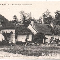 CPA MILITARIA  -  CAMP DE MAILLY  -  CHAUMIÈRES CHAMPENOISES