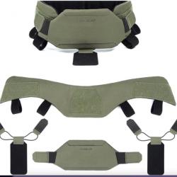 Protection de cou Collier de Protection Universel pour Gilet Tactique Accessoire Airsoft Chasse Vert