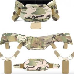 Protection de cou Collier de Protection Universel pour Gilet Tactique  Airsoft Chasse Camo