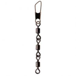 Sert émerillon rolling triple chaine à agrafe safety T:12 -7kg-6pcs