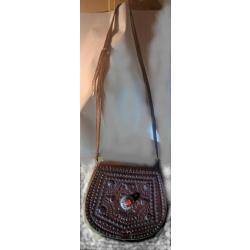 SAC MAROCAIN EN CUIR MARRON