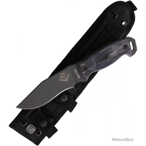 Couteau de Survie Tactical Ranger Knives RD4 Lame Acier Carbone Manche Bois Etui Nylon USA RN9432SEC