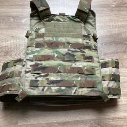 Porte plaque multicam LBX LBT gilet pare balles + plaques .